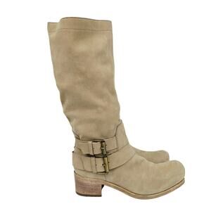 Vic Matie Snip Toe Harness Slip On Boots Cream 38